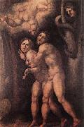 Pontormo, Jacopo The Expulsion from Earthly Paradise oil on canvas